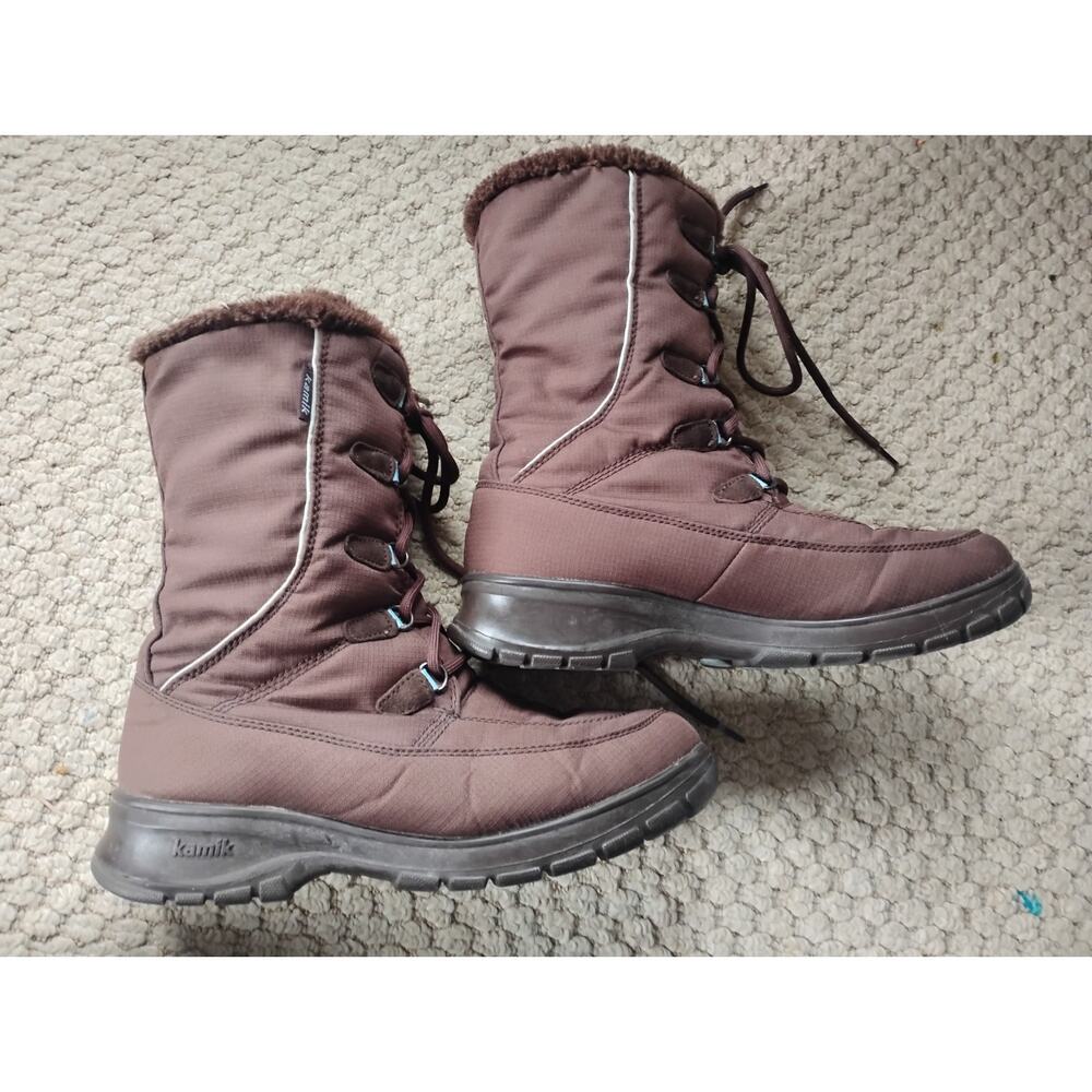 Women's Kamik Brooklyn Boots Size 8 Brown Snow Boots - Picture 3 of 7